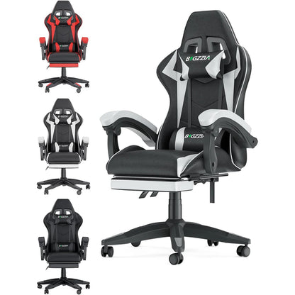 Ergonomic  Gaming Chair with Footrest Gamer Chairs Ergonomic with Lumbar Cushion Gaming Chair Height Adjustable Computer Chair